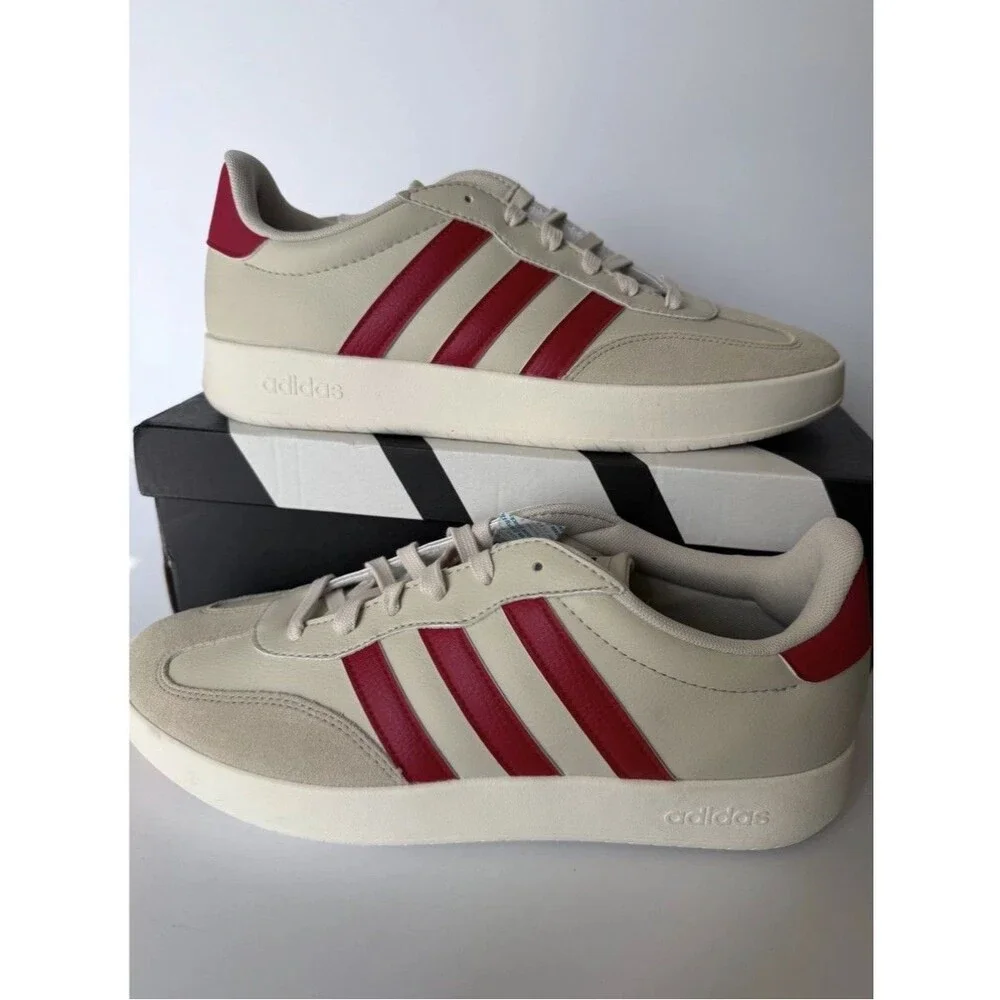 Adidas Barreda JR1319 Cream White Red Men's 10